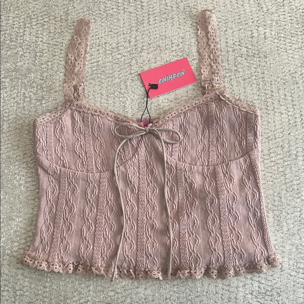 Edikted Mauve Lace Camisole - Small